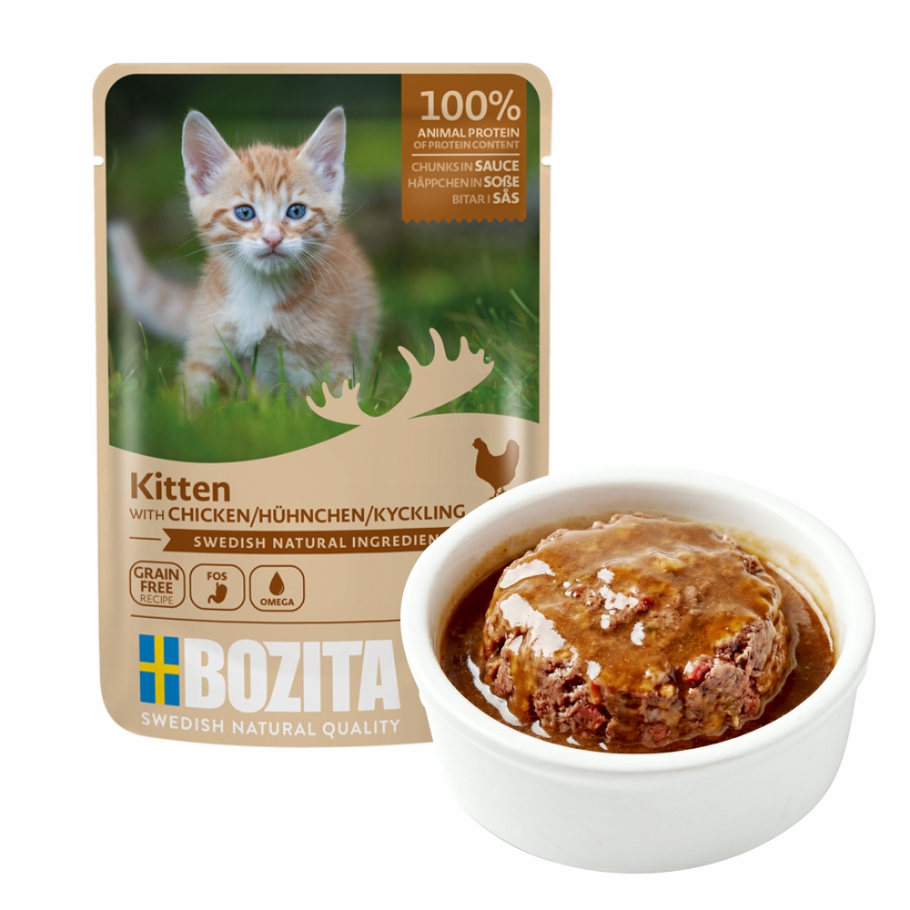 Mokra karma dla kociąt w sosie z kurczakiem 85g